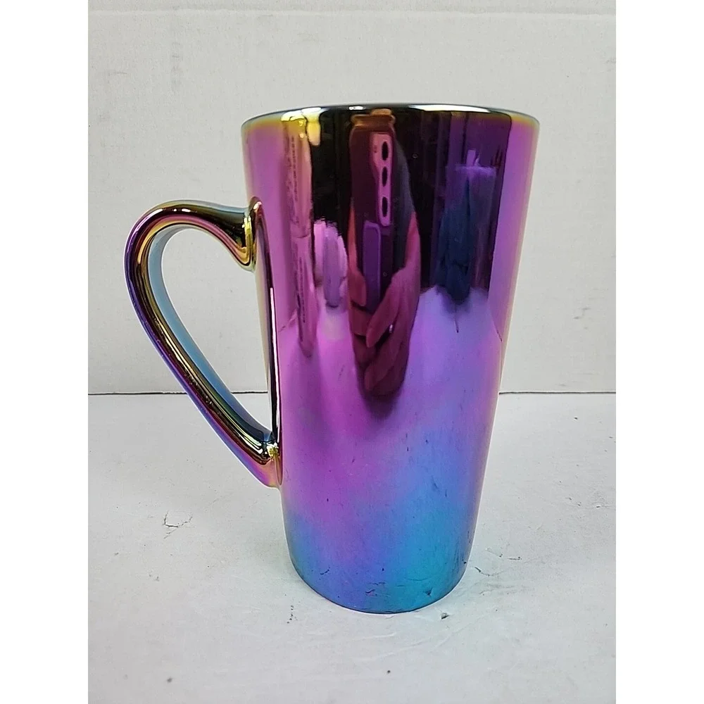 Holographic 2022 STARBUCKS Iridescent HOLIDAY Collectors Coffee Mug Cup 16 OZ
